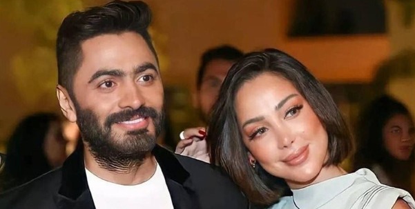 طلاق تامر حسني من بسمة بوسيل